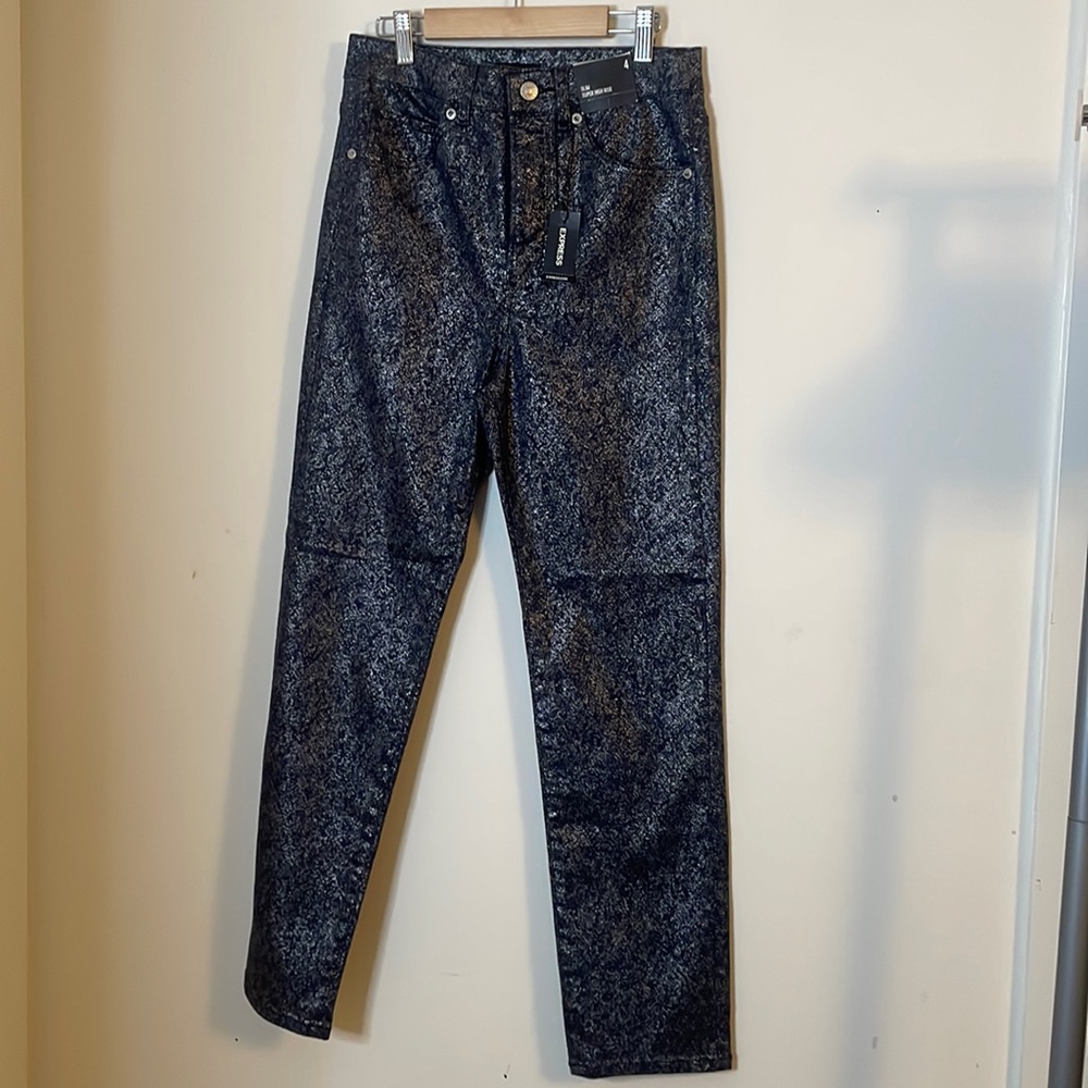 NWT Express slim super high rise jeans